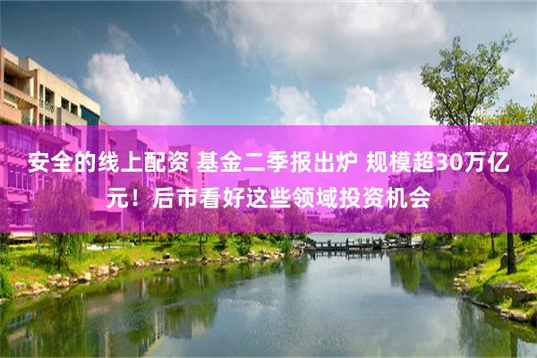 安全的线上配资 基金二季报出炉 规模超30万亿元！后市看好这些领域投资机会