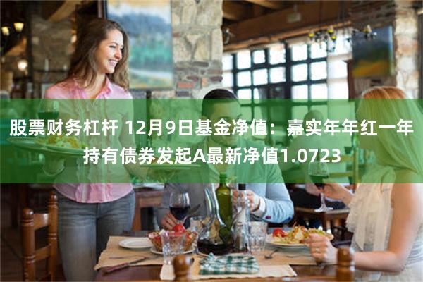 股票财务杠杆 12月9日基金净值：嘉实年年红一年持有债券发起A最新净值1.0723