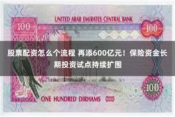 股票配资怎么个流程 再添600亿元！保险资金长期投资试点持续