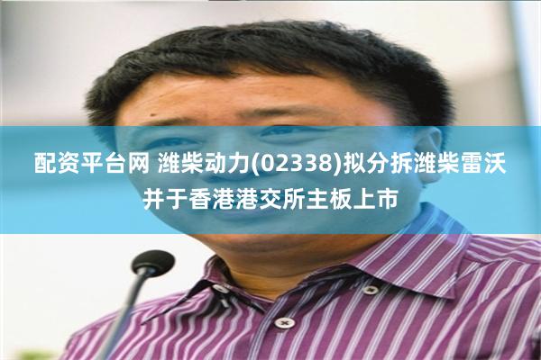 配资平台网 潍柴动力(02338)拟分拆潍柴雷沃并于香港港交